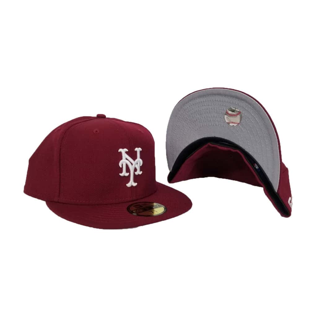 burgundy fitted hats