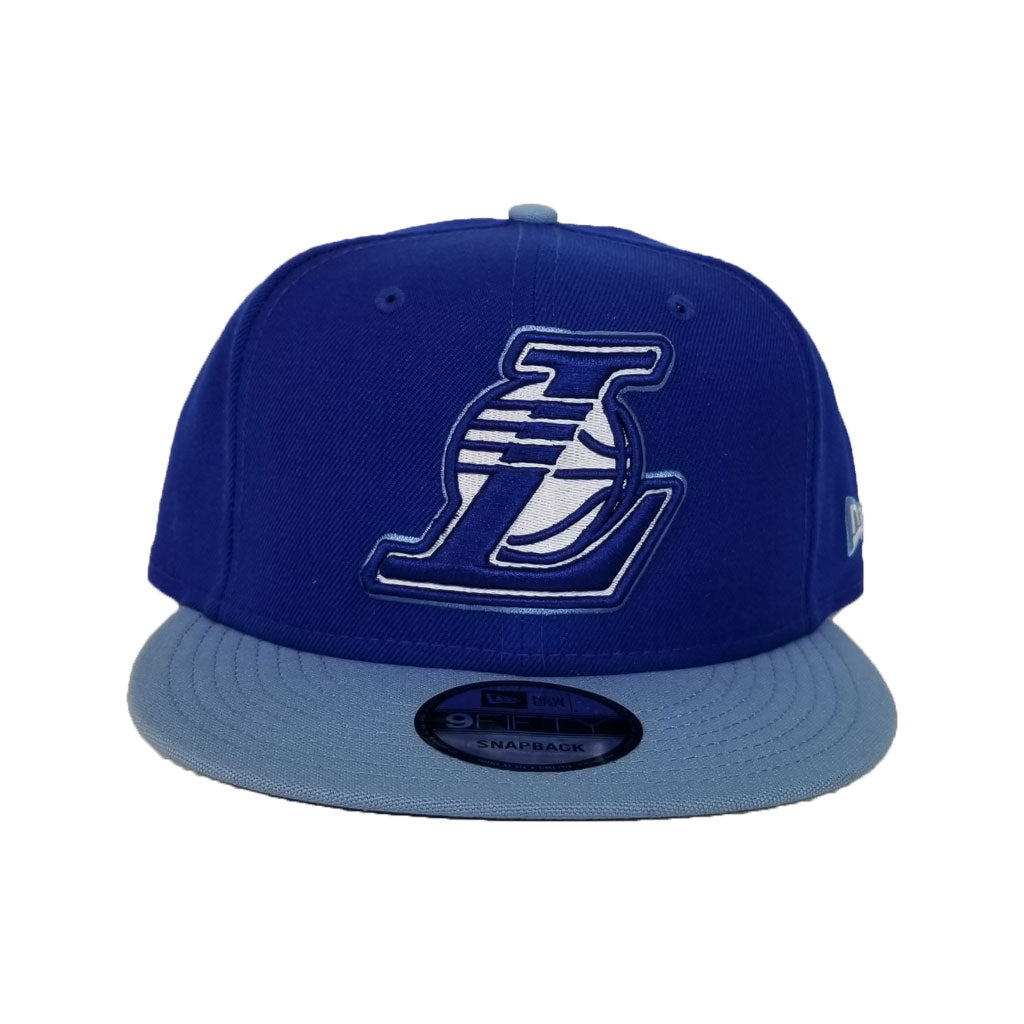 light blue lakers snapback