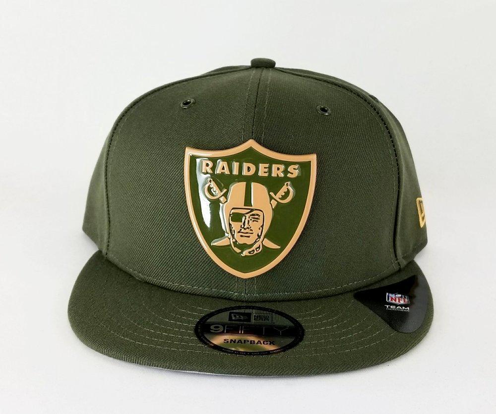 olive green raiders hat