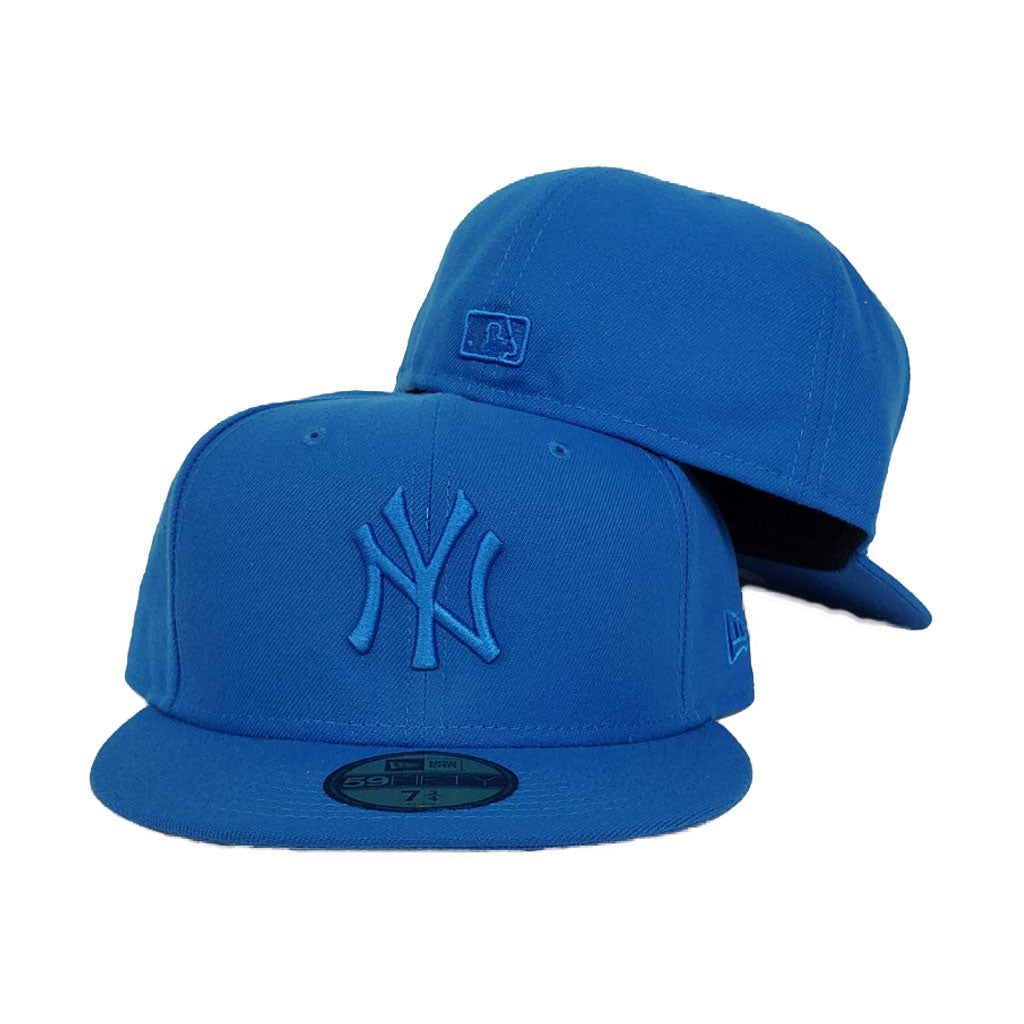 New Era New York Yankees Aqua Blue Tonal 59FIFTY – Exclusive Fitted Inc.