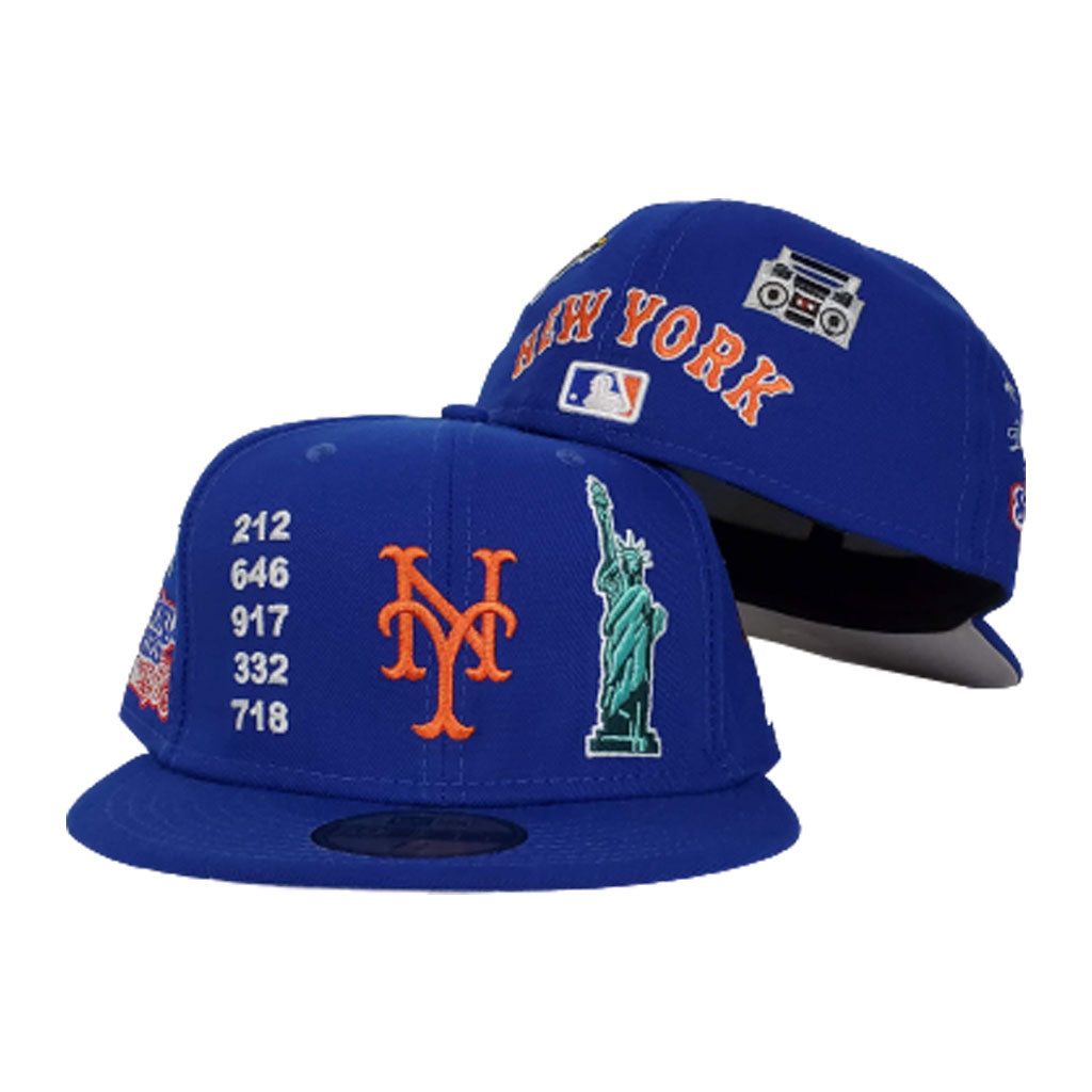 New Era Royal Blue New York Mets Souvenir 59fifty Fitted Exclusive Fitted Inc