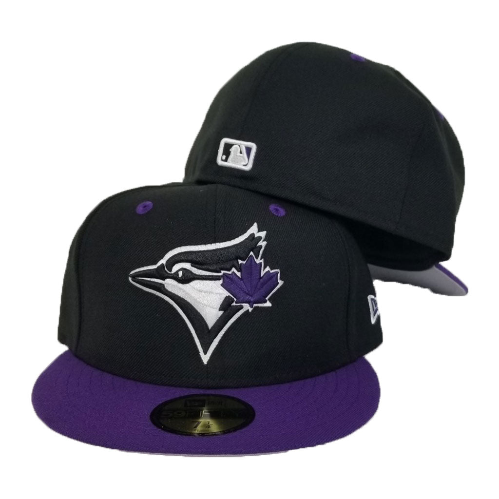 New Era Toronto Blue Jays Black Purple 59fifty Exclusive Fitted Inc