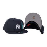 New York Yankees Navy Blue Grey Bottom Statue of Liberty New Era 9Fifty Snapback Hat 