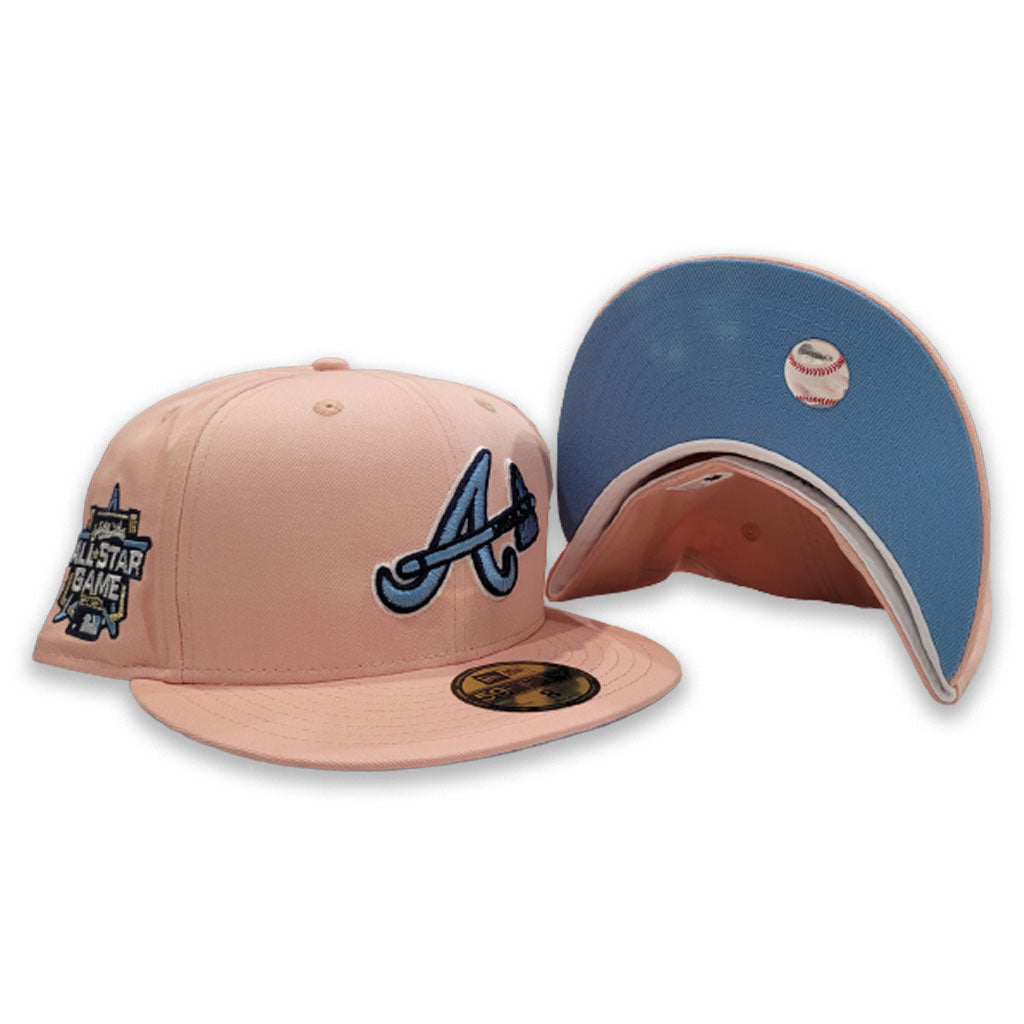 peach new era hat