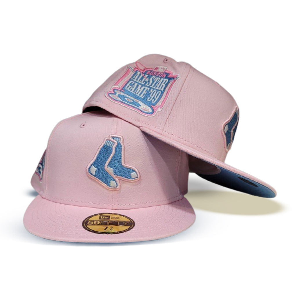 pink boston red sox hat fitted