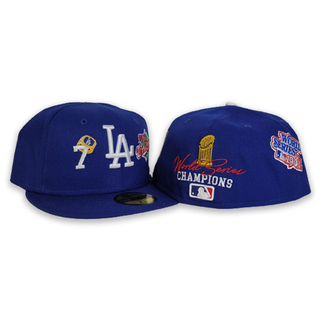 dodgers championship beanie