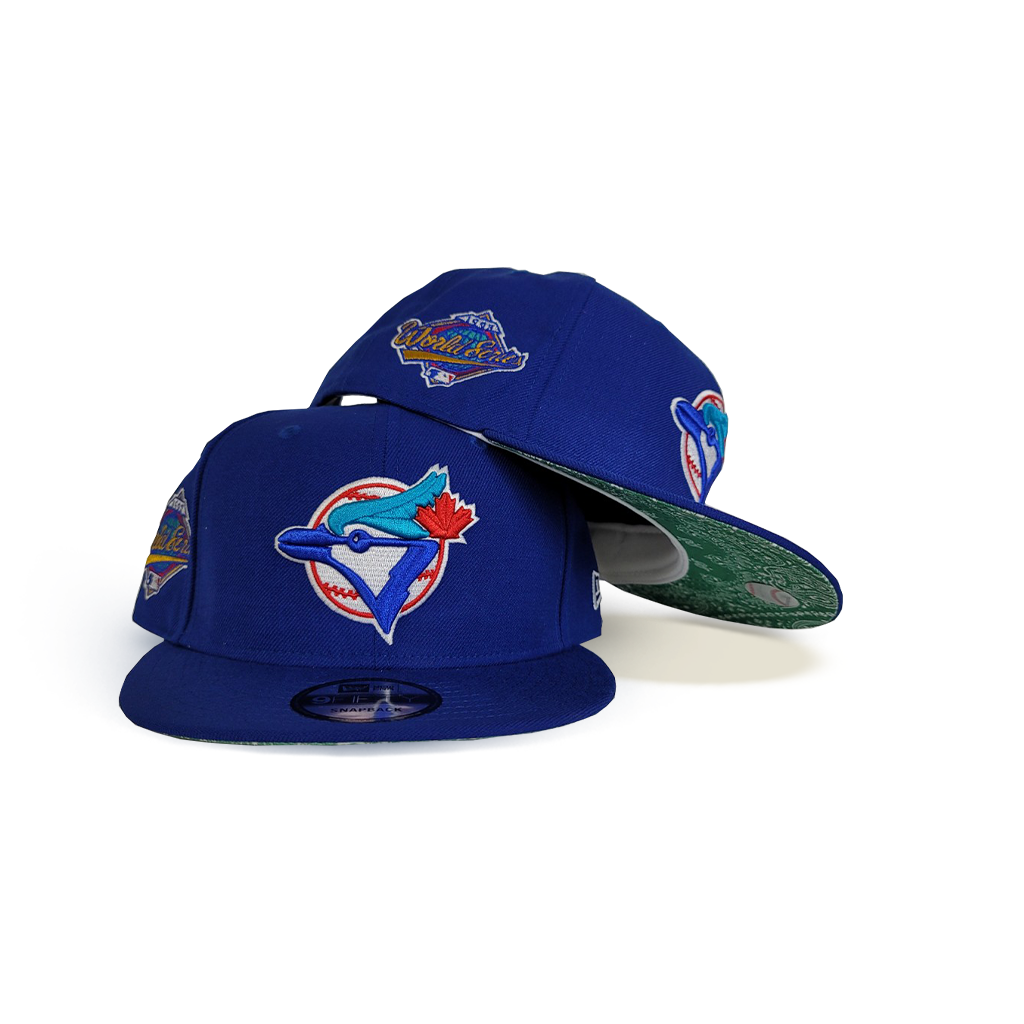 Royal Blue Toronto Blue Jays Pinstripe Green Bottom New Era 9FIFTY Snapback