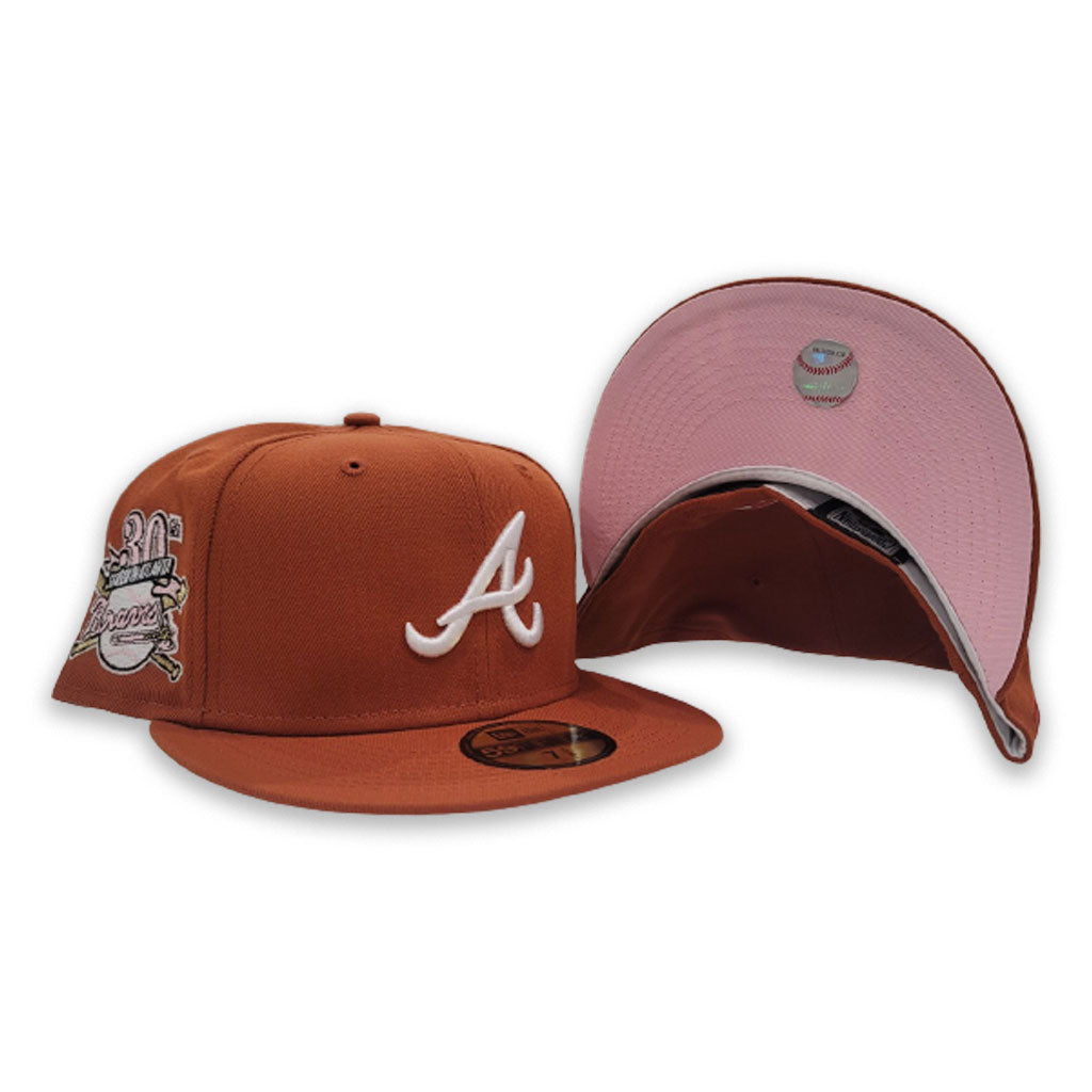 rust pink fitted hat