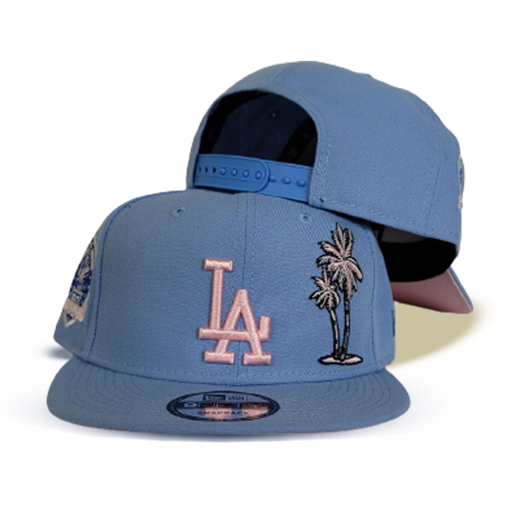 los angeles dodgers sky palm tree hat