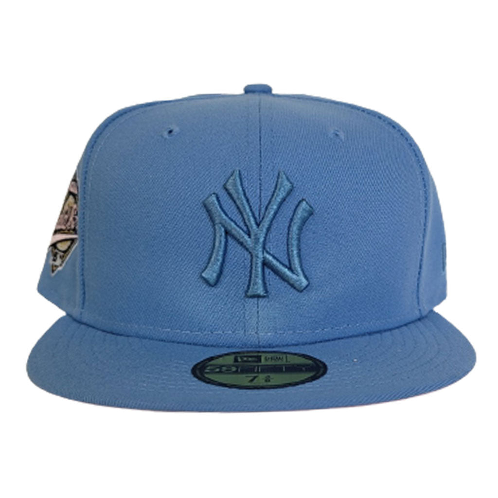 sky blue yankees fitted