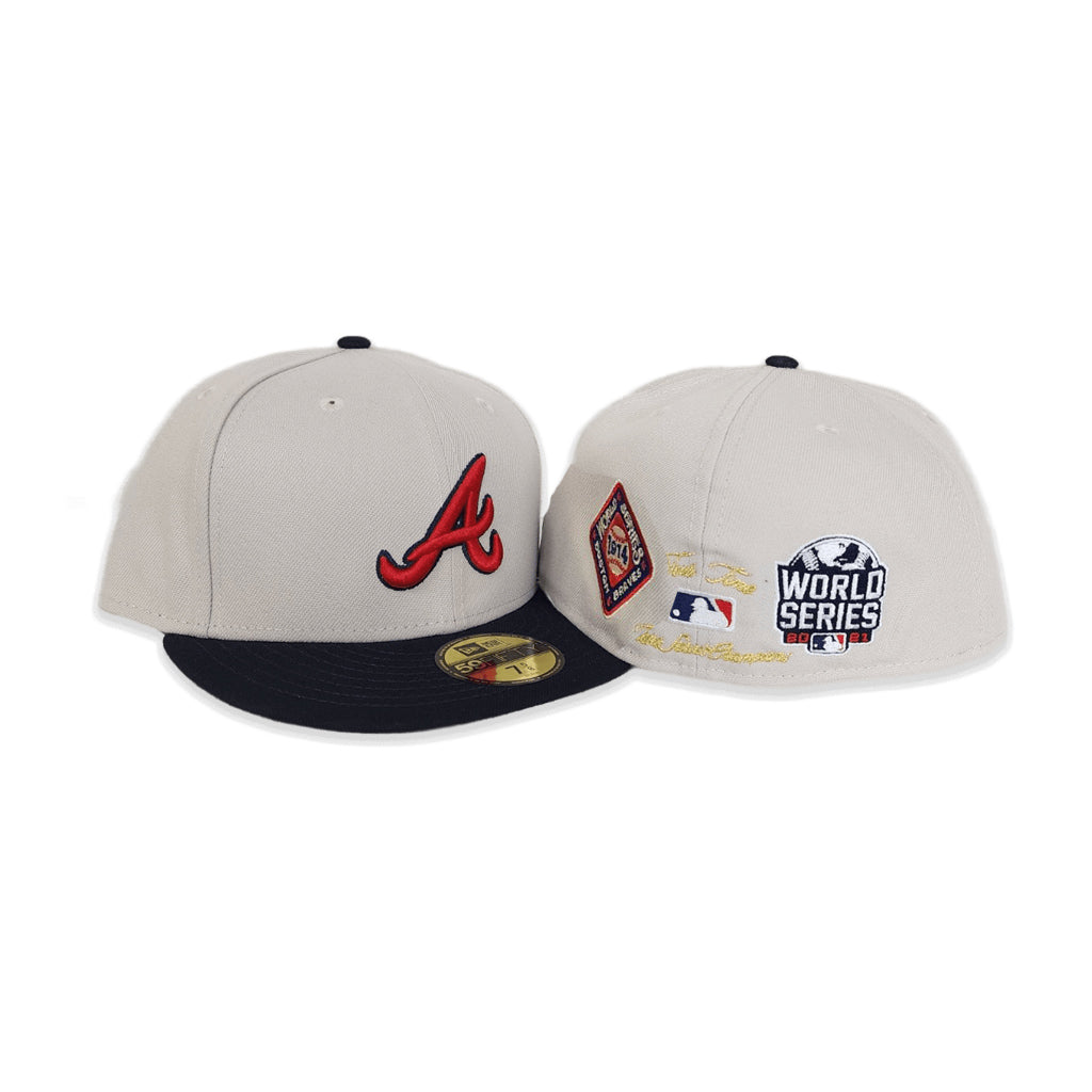 Atlanta Braves 3x World Series Champions 59Fifty Fitted Hat by MLB x New  Era