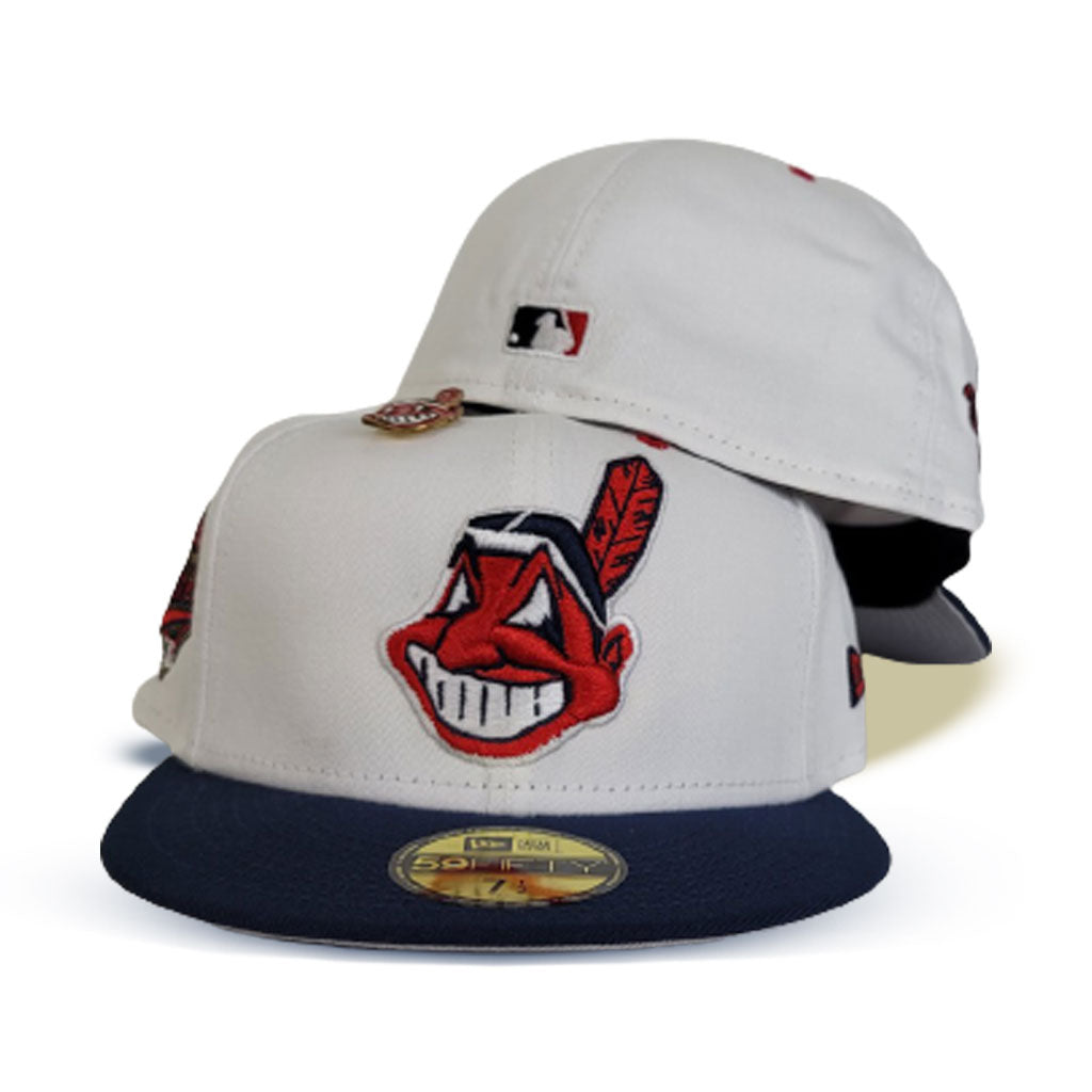 white cleveland indians fitted