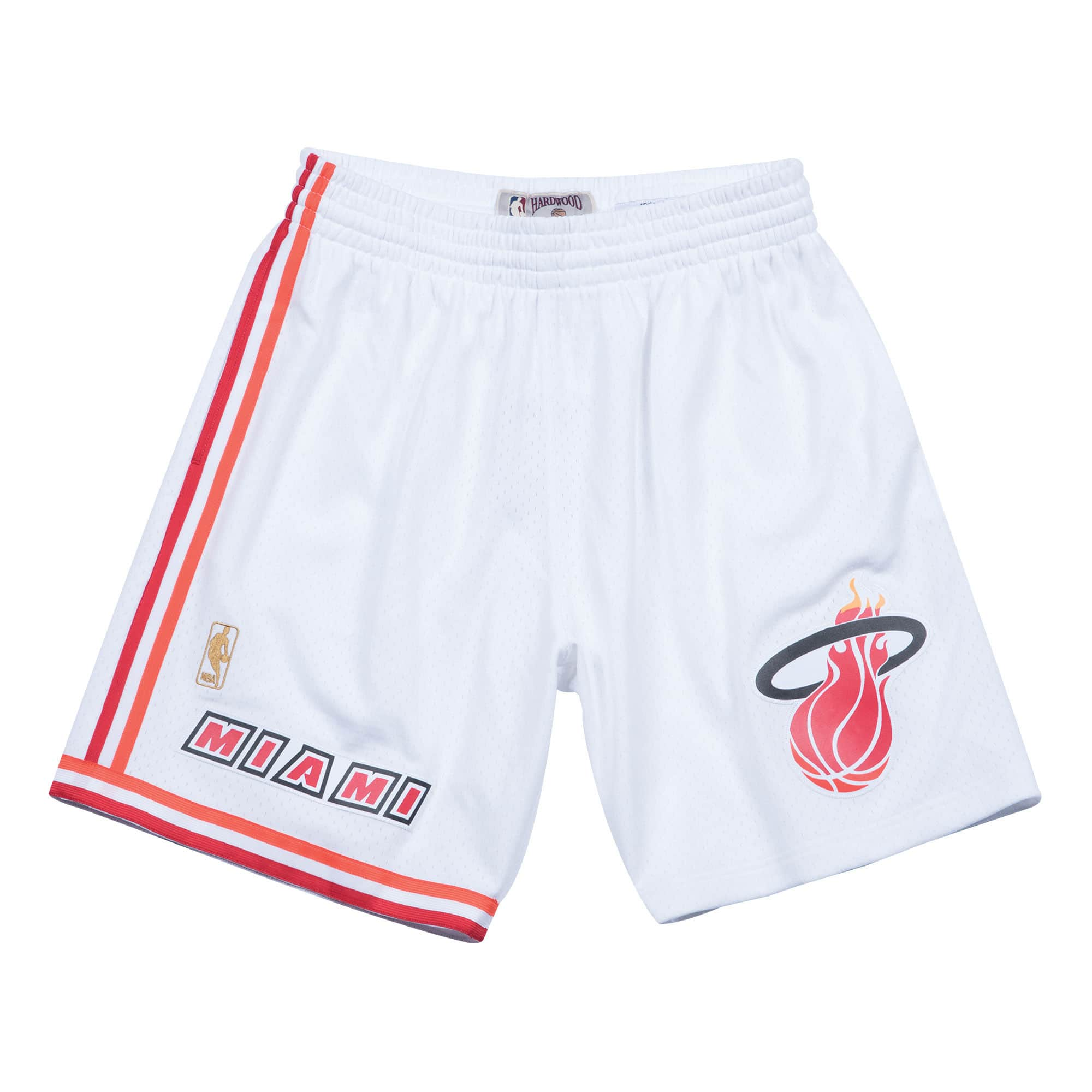 White Miami Heat Mitchell Ness Hardeood Classic Exclusive Fitted Inc