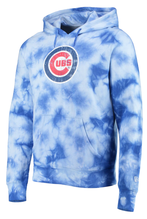 Men's New Era Royal Buffalo Bills Tie-Dye Pullover Hoodie