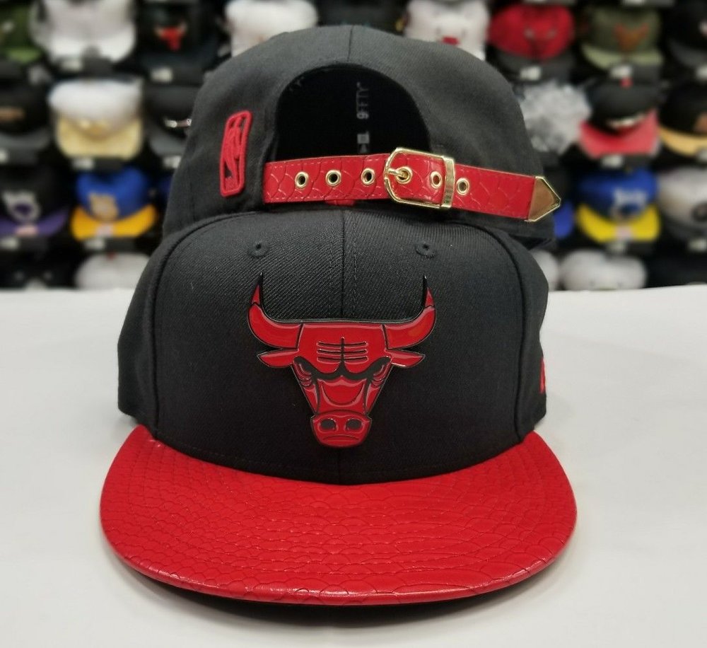 Gemiddeld schelp regisseur New Era 9Fifty NBA Chicago Bulls Black / Red Metal... – Exclusive Fitted  Inc.