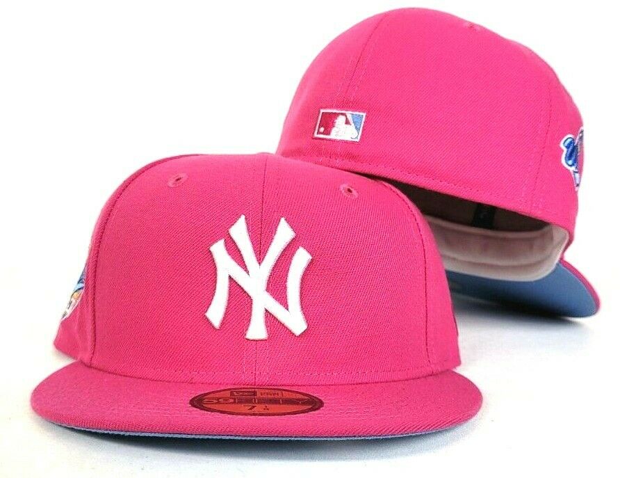 bright pink fitted hat