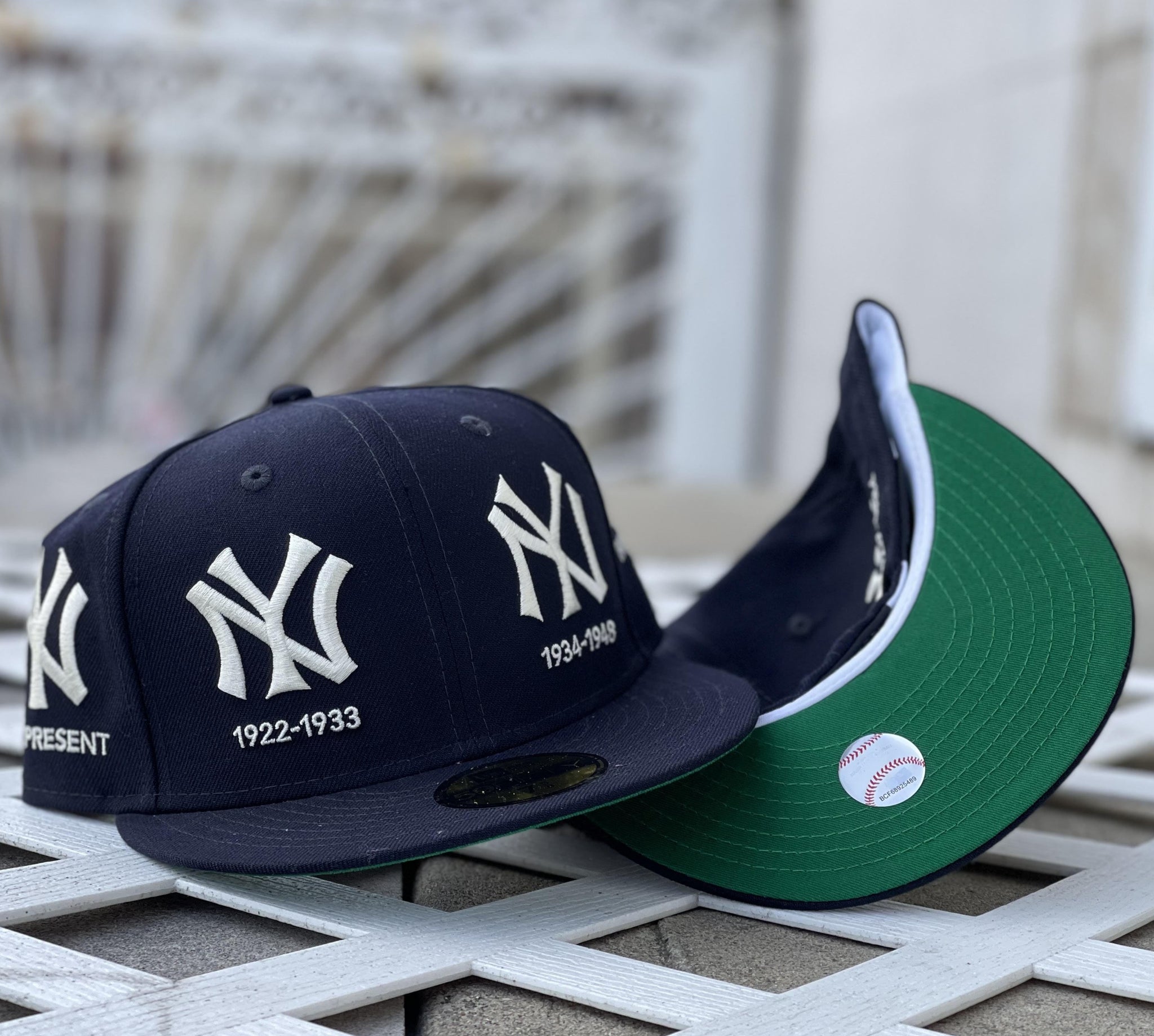 Navy Blue New York Yankees Timeline Logo New Era 59fifty Fitted Exclusive Fitted Inc