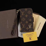LV iPhone case Brown 11 Pro Xs Max Xr 8 Plus Leather wallet – Elizabeth Sale Store