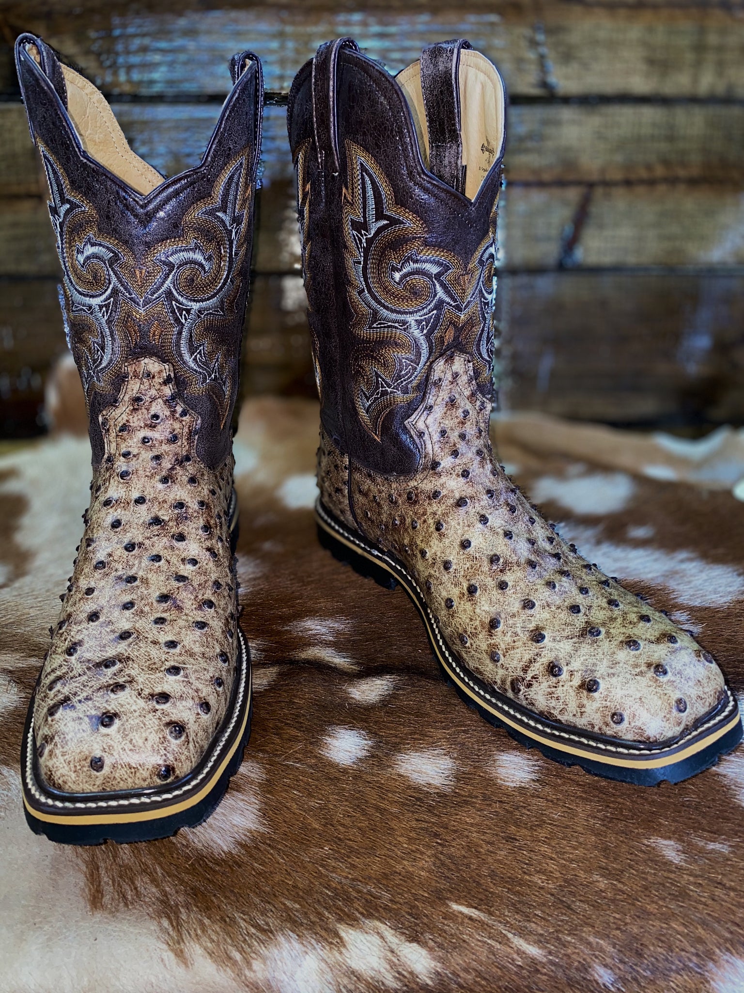 herencia ostrich boots