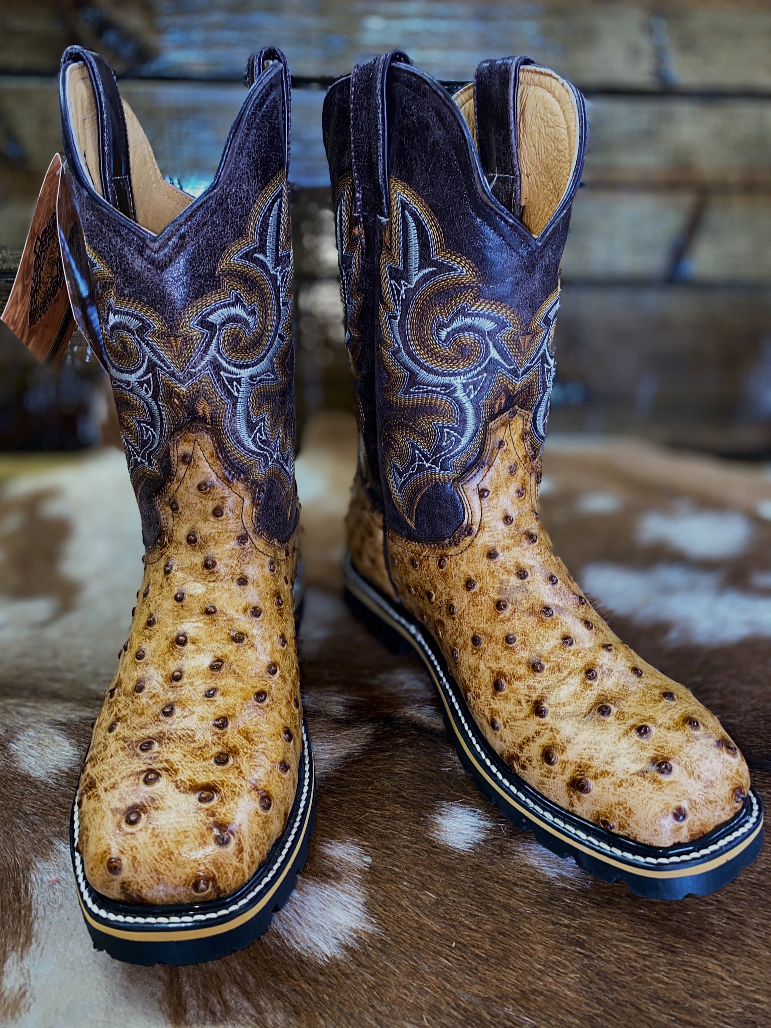 herencia ostrich boots