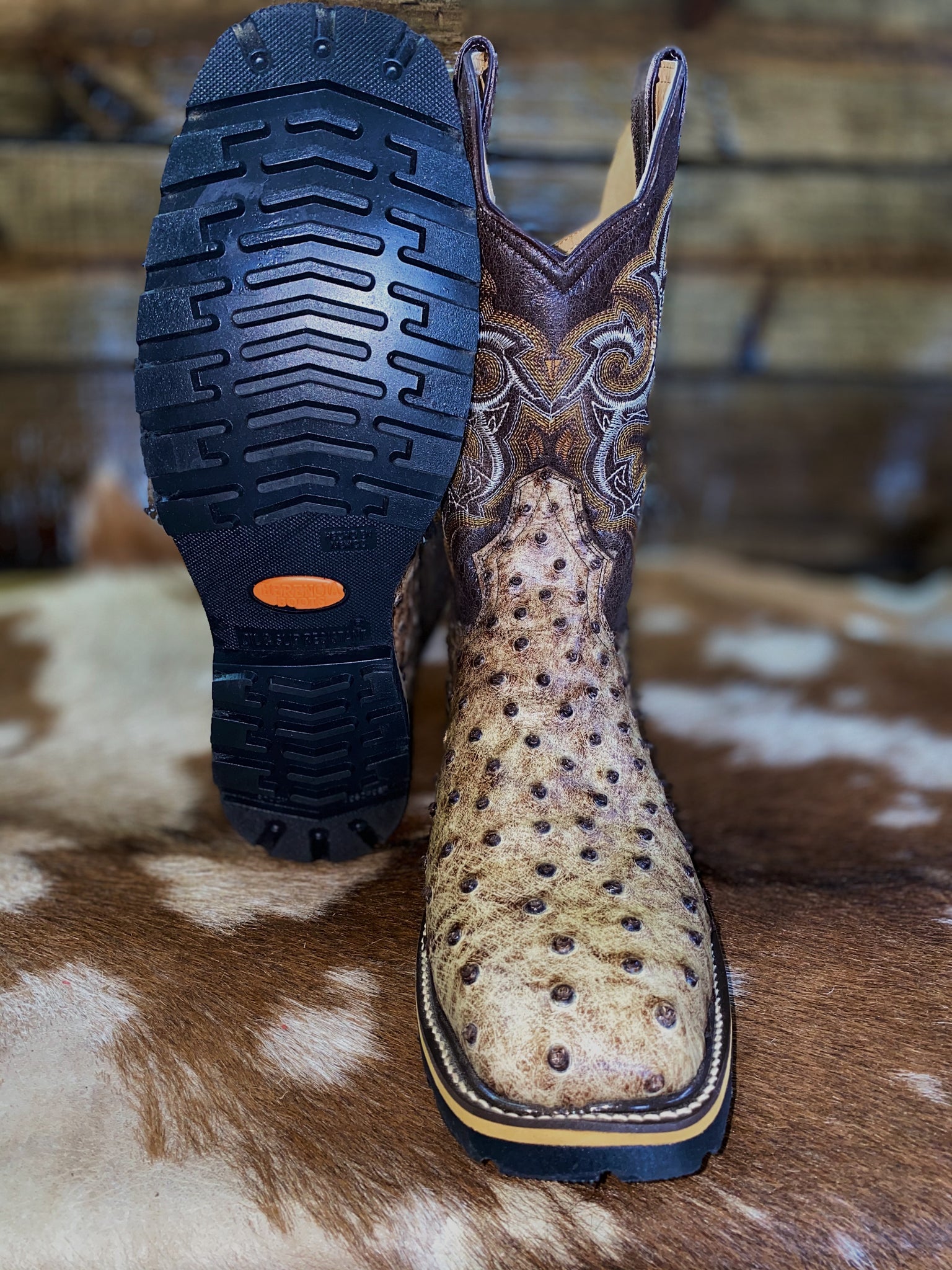 herencia ostrich boots