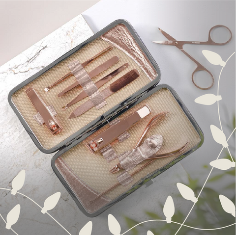 rose gold manicure set for teenage girls