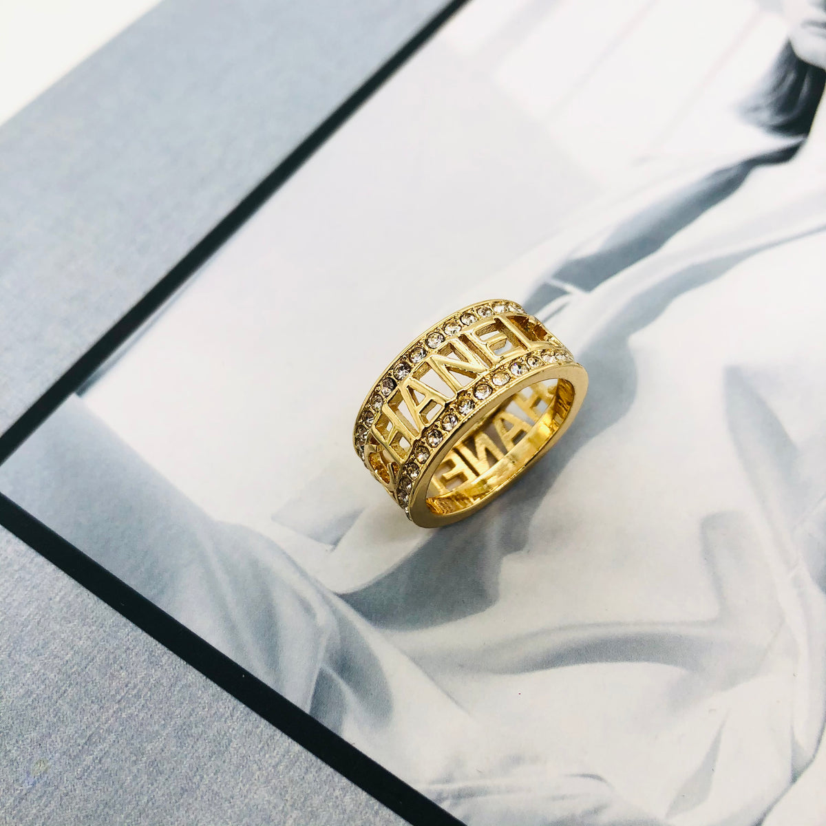 DIOR CD Gem Gold Ring – Nomberry