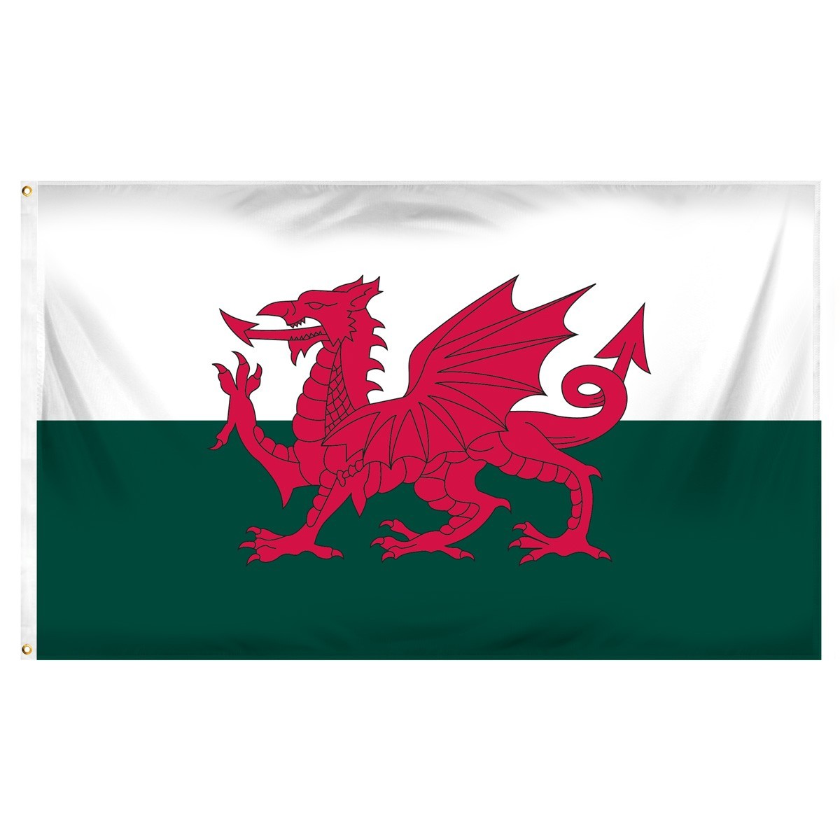 Красный дракон на флаге Уэльса