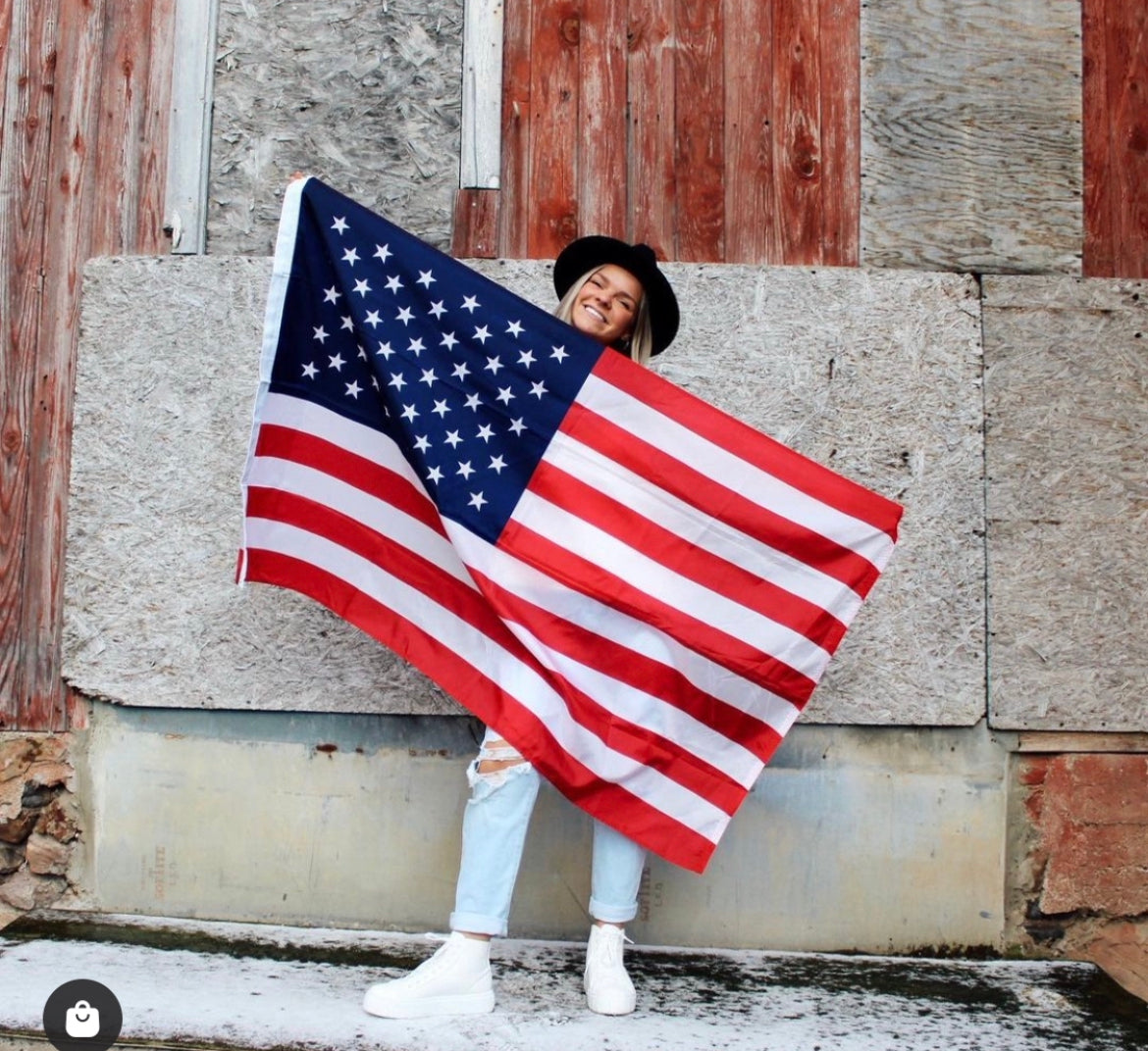 American Flag Pole Sleeve Banner Style 90 x 150 cm USA USA Flag
