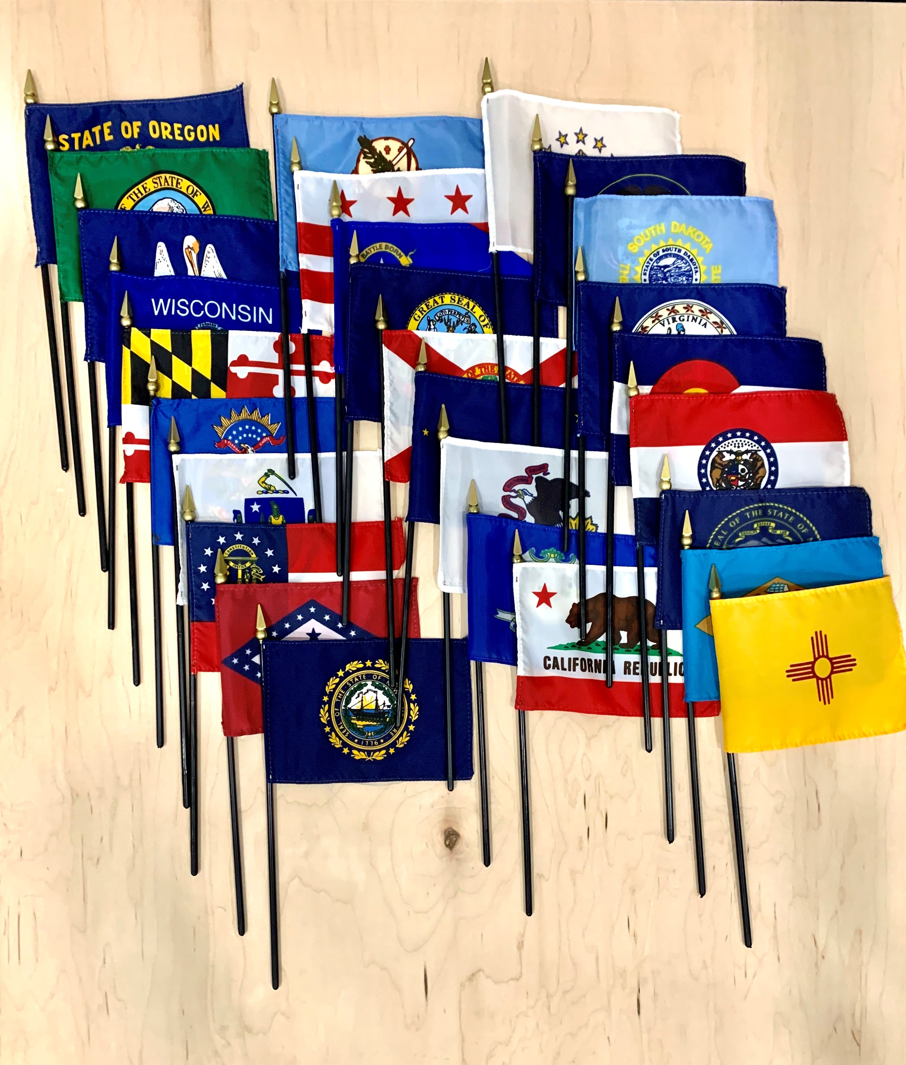 Complete Set Of 50 Us State Flags 4x6inch Stick Flag 1 800 Flags