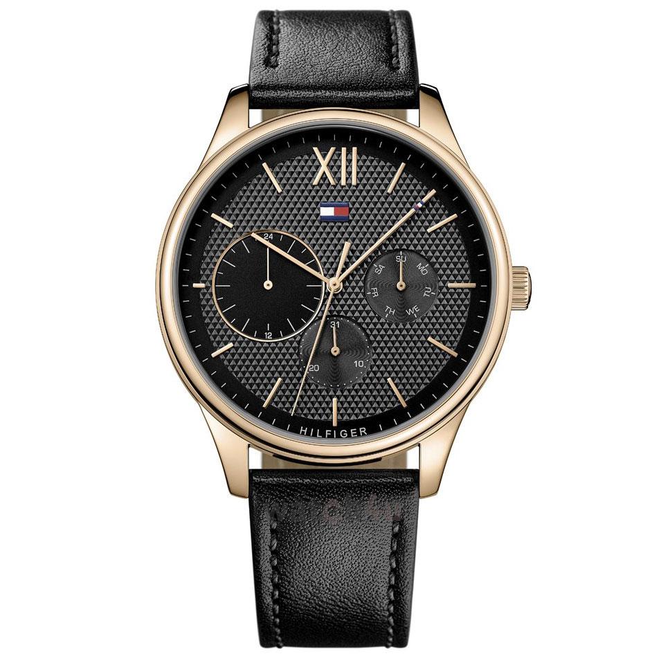 tommy hilfiger damon watch black