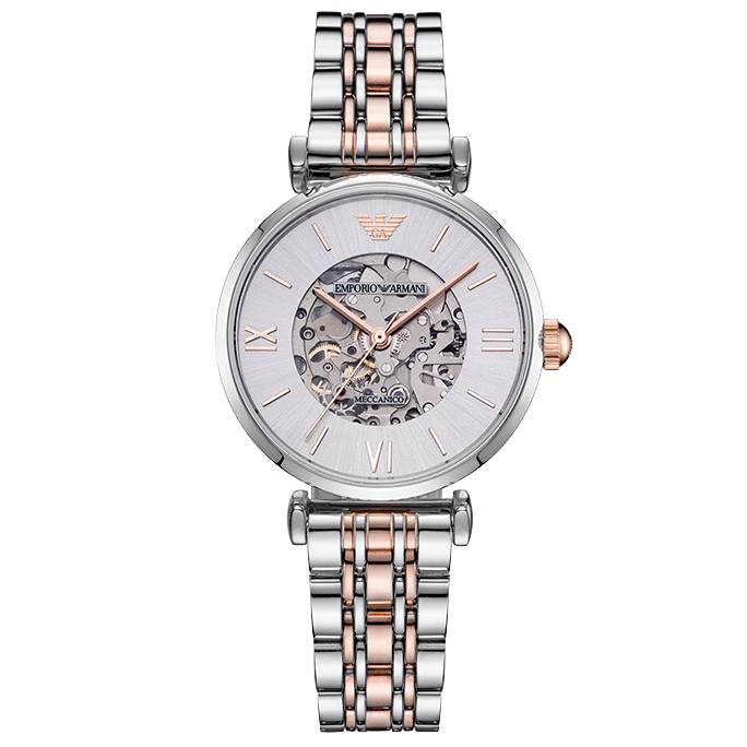 armani rose gold watch