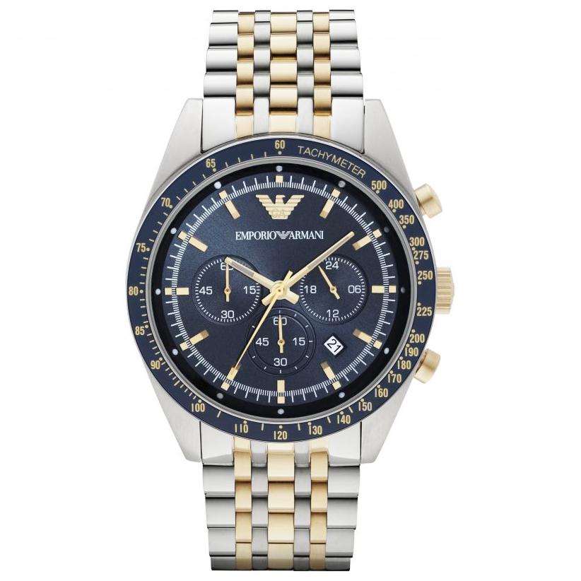 Men's Blue Dial Two Tone Stainless 