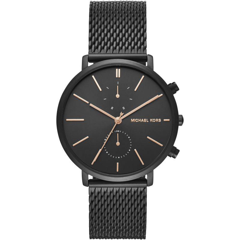 michael kors black stainless steel watch