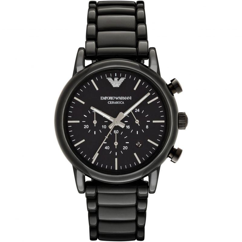 emporio armani ceramica chronograph