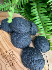 konjac root charcoal face sponge