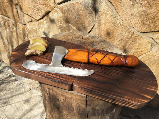 Hand forged kitchen axe for meat for a gift – ForgedCommodities