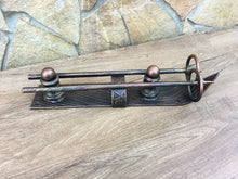 Load image into Gallery viewer, Barn door pull, barn door handle, shed door handle, door pull, ski art, ski decor, ski accessories, shed door, barn door knobs, ski charm
