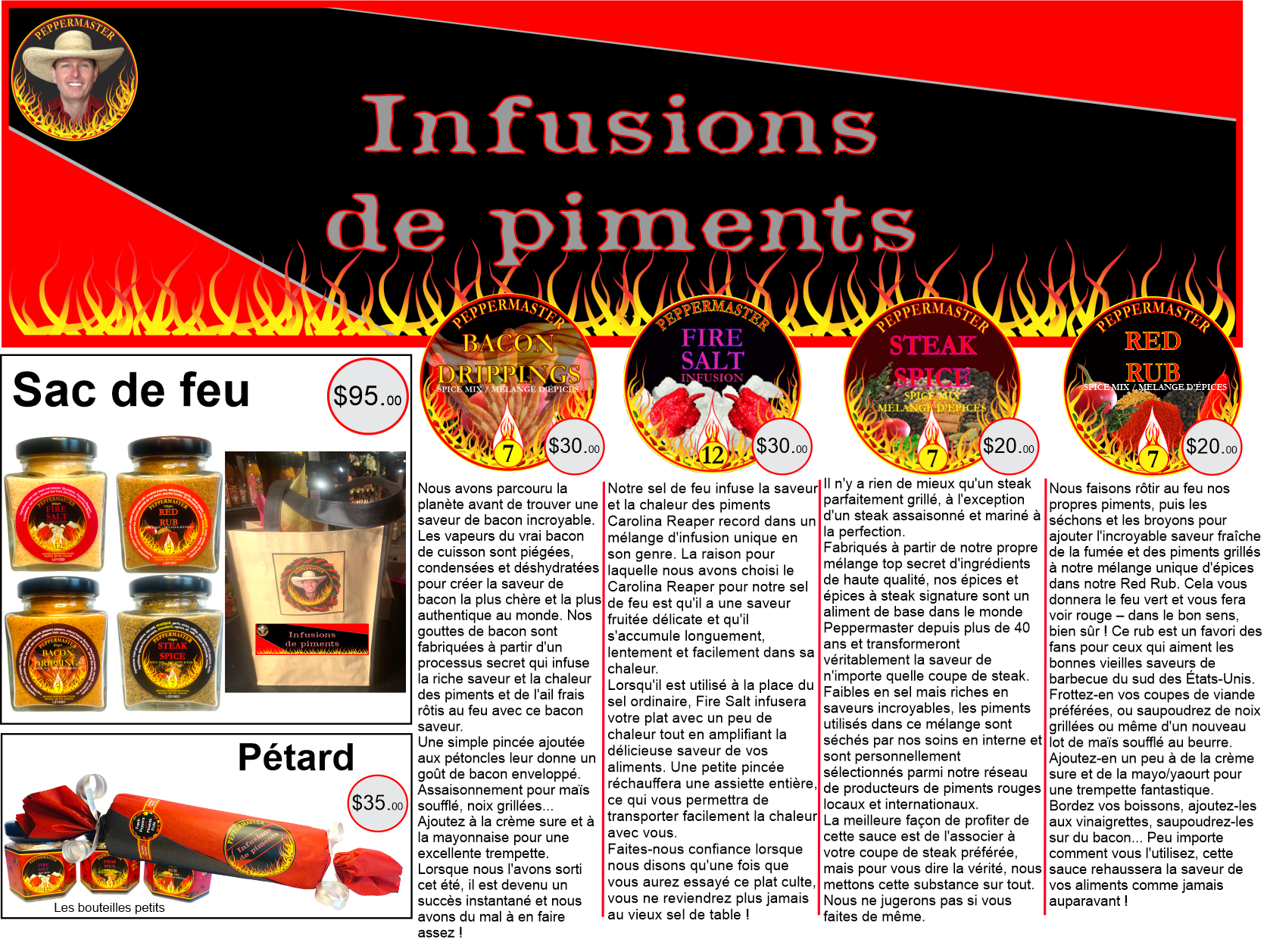 Peppermaster Sauces Piquantes lien de navigation à la catégorie Infusions de Piments - Cliquer pour voir plus