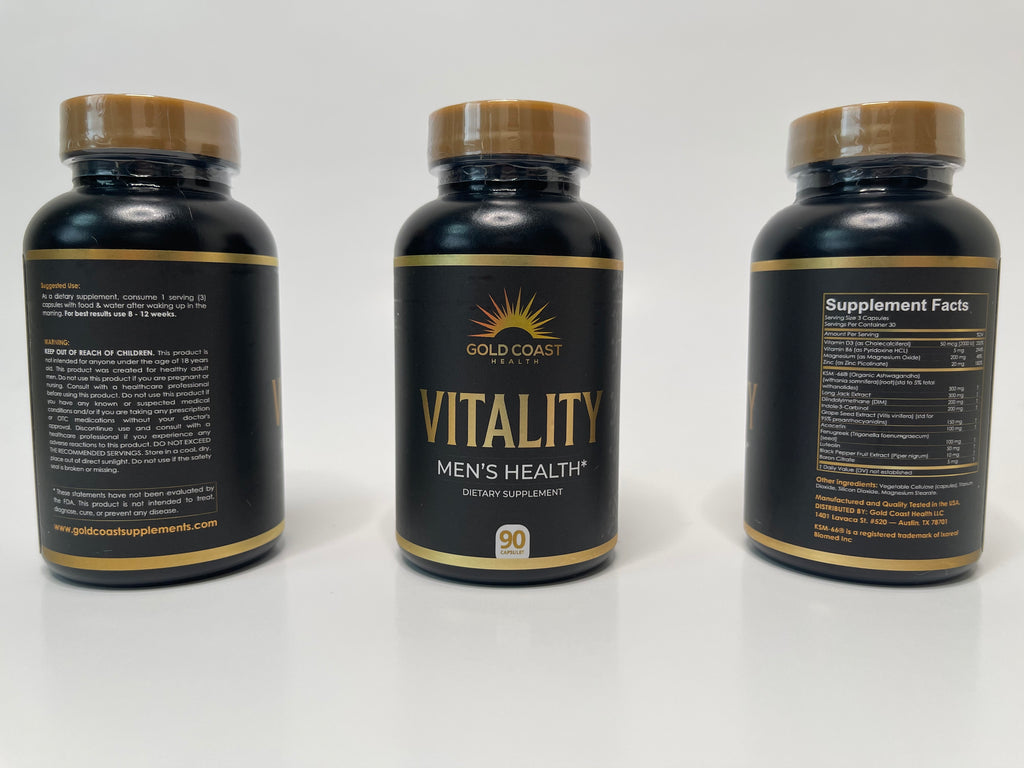 Vitality Testosterone Boosting & Estrogen Reducing Supplement - Gold Coast Health