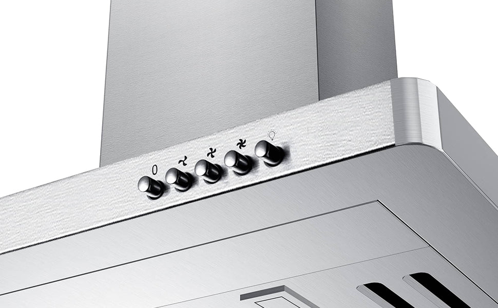 CIARRA 30 Inch Wall Mount Range Hood with 3-speed Extraction CAS75302-OW