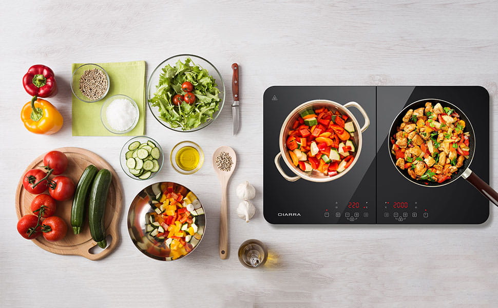portable double induction hob