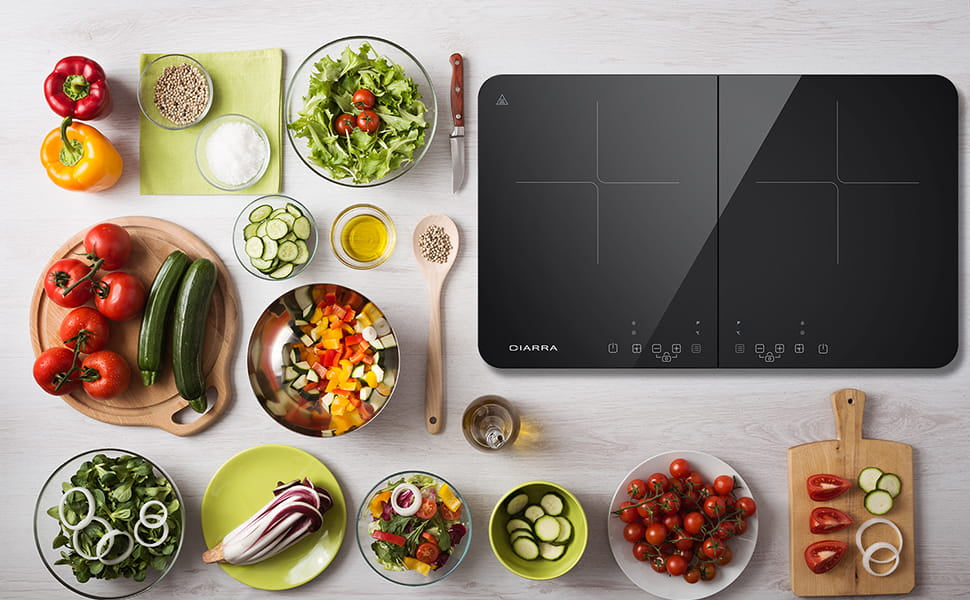 portable double induction hob