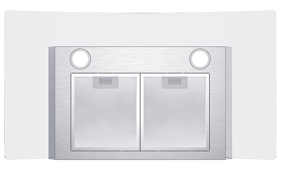 CIARRA 36 Inch Wall Mount Range Hood with 3-speed Extraction CAS90502-OW