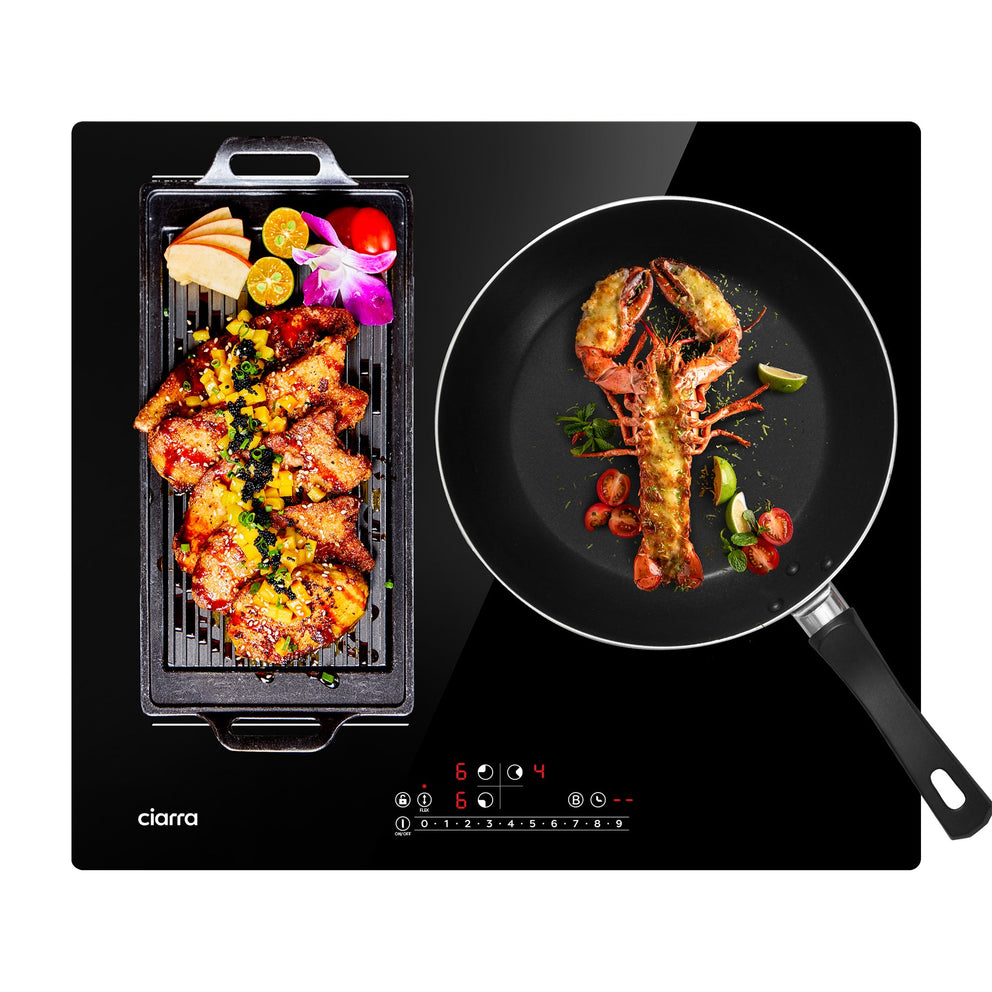 ENO - INFINITE 3 3-zone electric cooktop - 3 zones vitroceram cooktop 120V