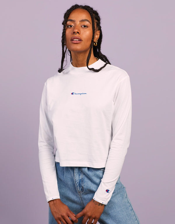 champion jumper white womens