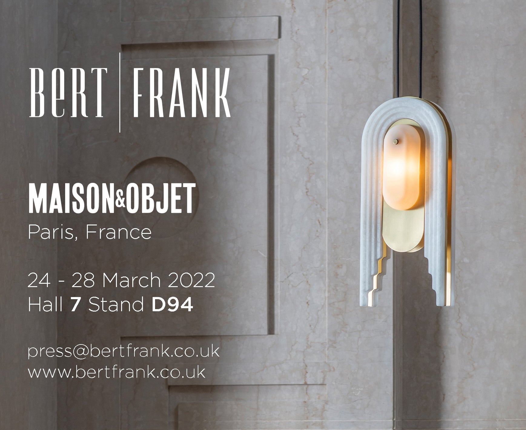 Bert Frank article - Bert Frank presents at MAISON&OBJET, March 2022