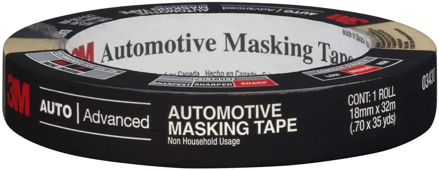 3M - Masking Tape: 36 yd Long, 5.2 mil Thick, Red - 60549383 - MSC  Industrial Supply