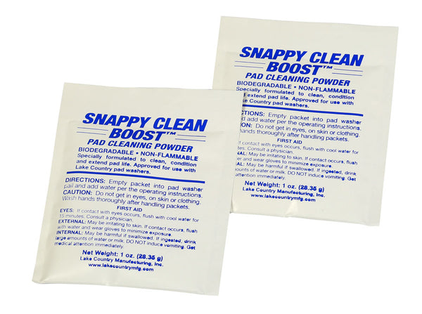 Snappy Clean Boost Pad Cleaning Powder (12 Pack) - Specially Formulated  Polishing Pad Cleaner to Condition & Extend Pad Life - Concentrated Cleaner  to