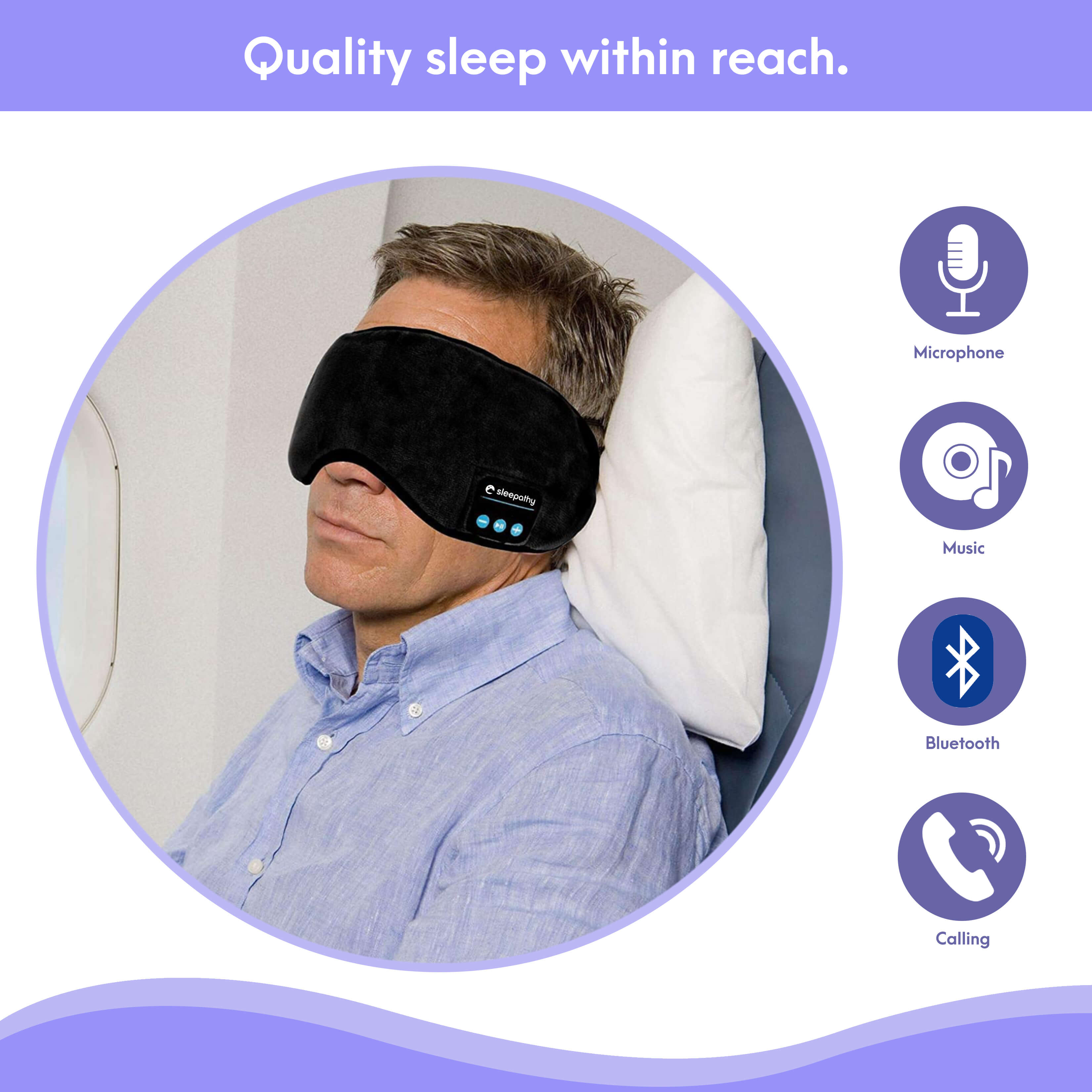Nueva Diadema para dormir relajante con bluetooth – ZaffiroCol